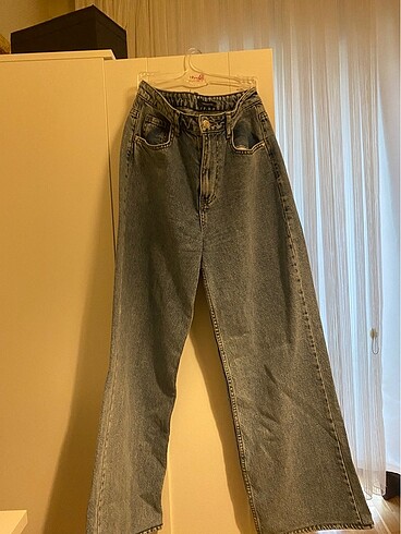 Trendyolmilla kot rengi wide leg