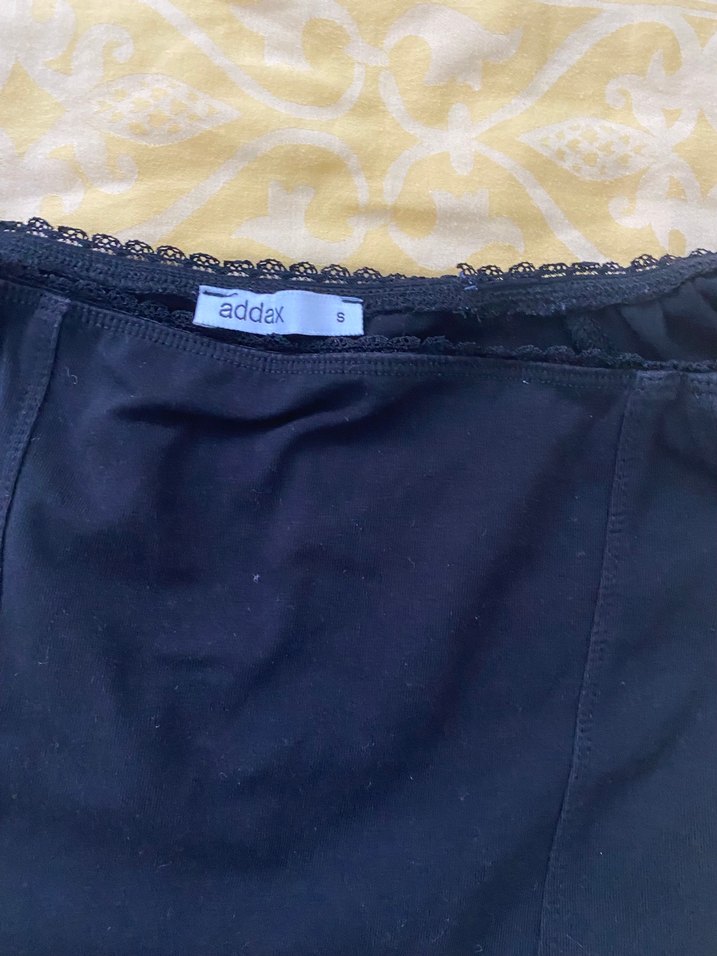 Siyah crop bluz - Görsel 2