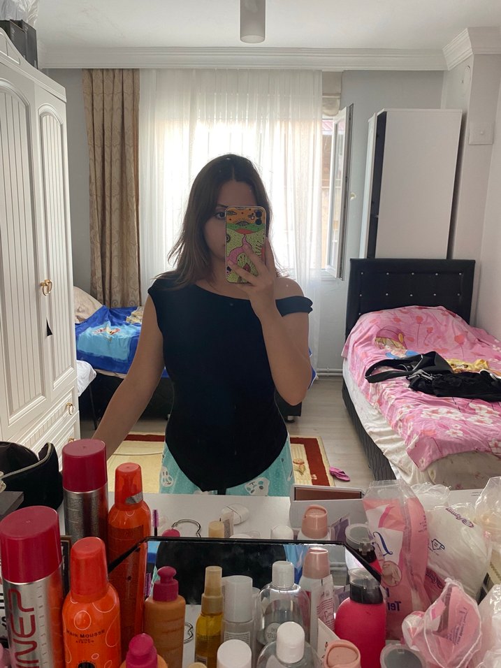 omzu açık tshirt - Görsel 2