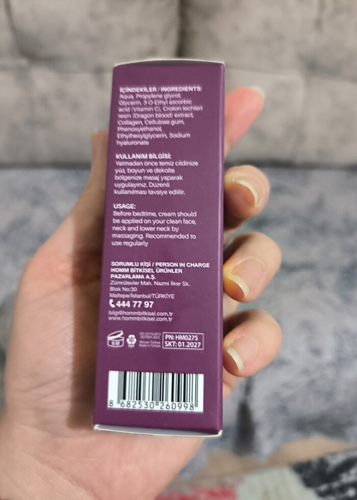 Homm bitkisel collagen gece serumu - Görsel 3