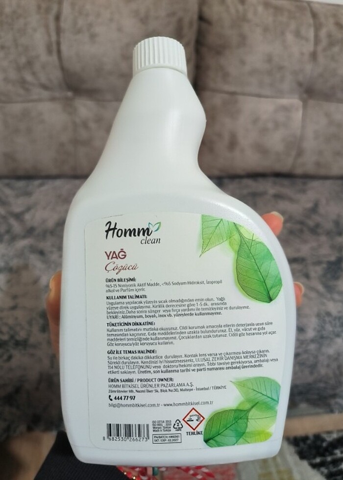 Homm clean yağ çözücü  - Görsel 2