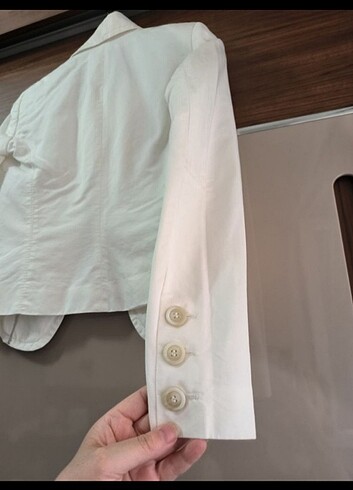MNG suit ekru renk ceket  - Görsel 5
