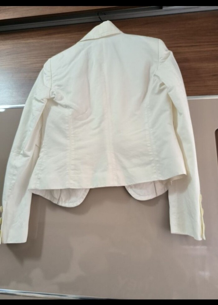 MNG suit ekru renk ceket  - Görsel 3