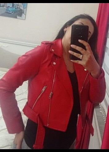 s Beden Pull and Bear Deri ceket