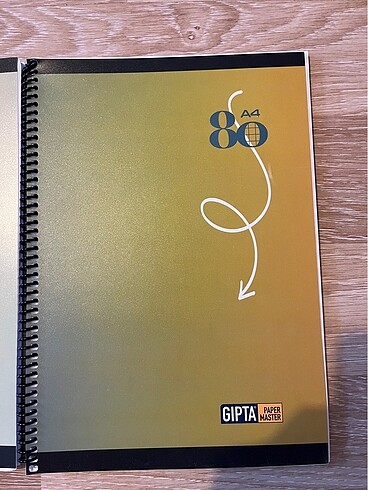  2 adet çizgili ve kareli 80 yaprak GIPTA DEFTER