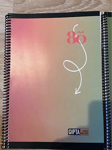  Beden 2 adet çizgili ve kareli 80 yaprak GIPTA DEFTER