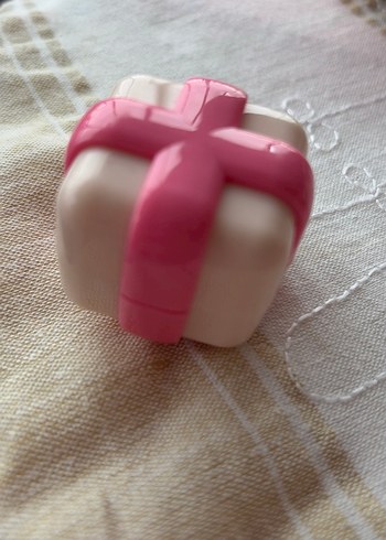 Pembe Kurdeleli Hediye Kutusu lipbalm kabı - Görsel 2