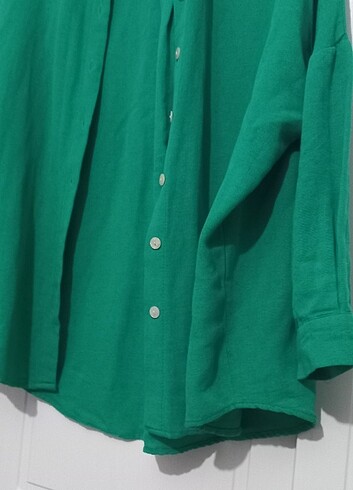 Yeşil oversize gömlek 
