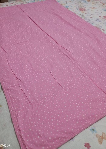 Nakışlı Pamuklu Pembe Bebek pikesi - Görsel 5