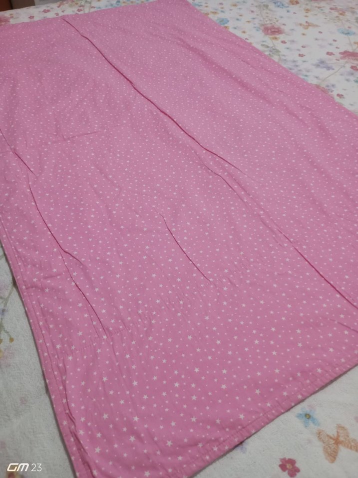 Nakışlı Pamuklu Pembe Bebek pikesi - Görsel 5