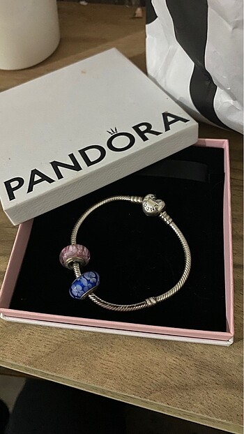  Beden çeşitli Renk Pandora kalpli bileklik
