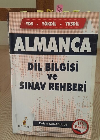 Almanca dil bilgisi ve sınav rehberi (Pelikan yayınları)