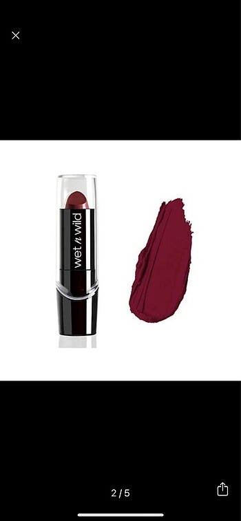 Wet n wild Wet n Wild Silk Finish Lipstick Bordo Ruj