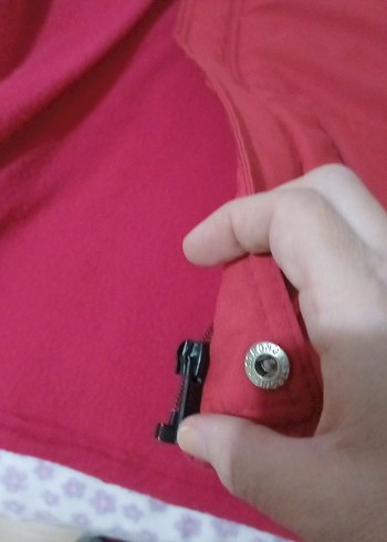 Kız Çocuk Pembe Kapüşonlu Fermuarlı Mont - Görsel 5