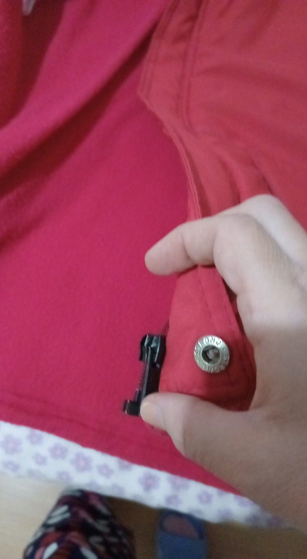 Kız Çocuk Pembe Kapüşonlu Fermuarlı Mont - Görsel 5