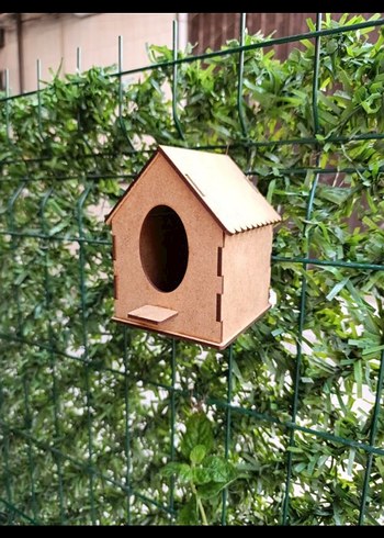 Ahşap Mini Kuş Yuvası Bahçe Dekoru - Görsel 2