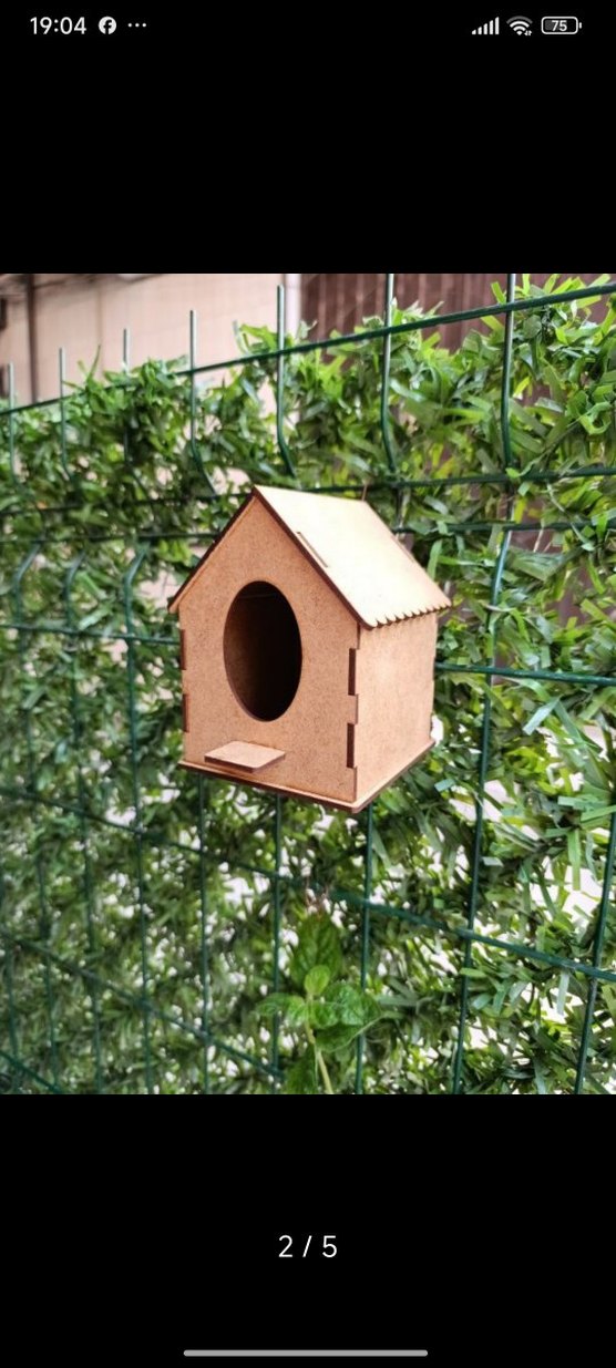 Ahşap Mini Kuş Yuvası Bahçe Dekoru - Görsel 2