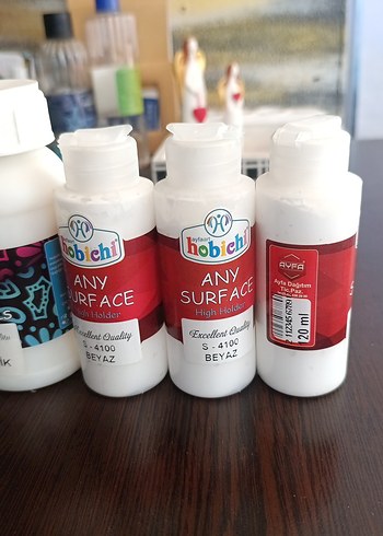 Hobichi Beyaz Yüzey Boyası ve Vernik Seti - Görsel 2