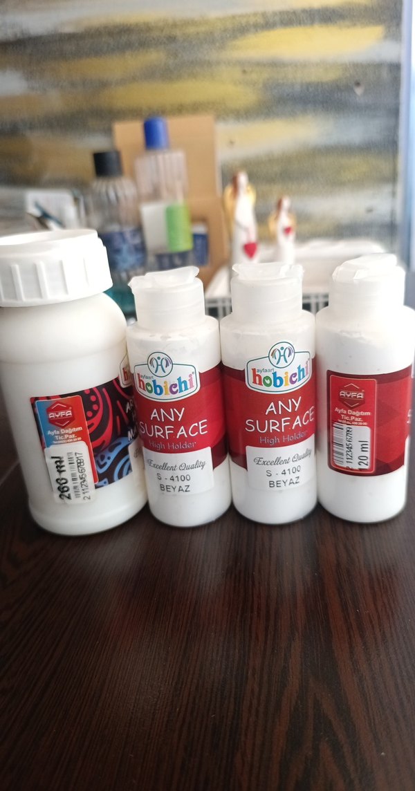 Hobichi Beyaz Yüzey Boyası ve Vernik Seti - Görsel 3