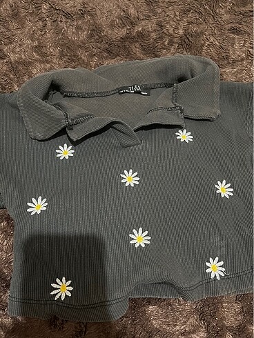 s Beden Papatya islemeli crop