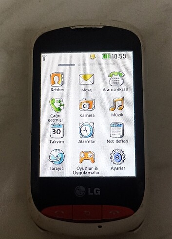 LG T310 oyuncak niyetine telefon. 