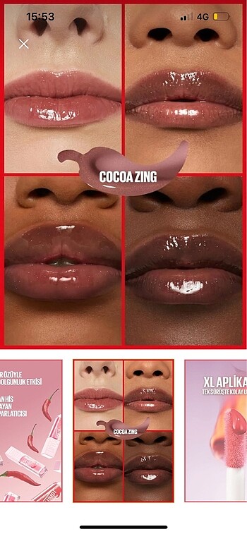 Maybelline Açılmamış Maybelline Lifter Plump Gloss 007 Cocoa Zing