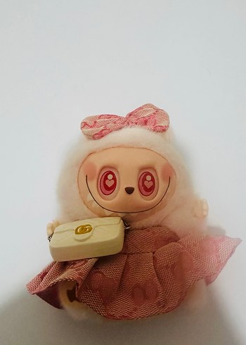 Beden Pembe Peluş Oyuncak Labubu Bebek