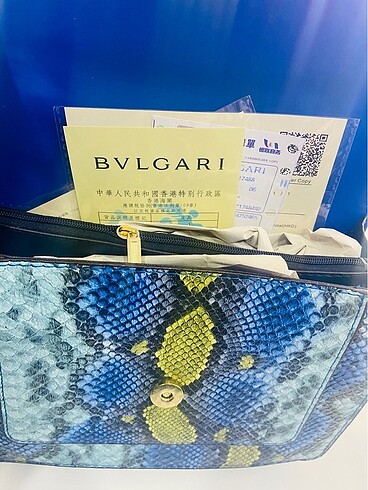  Beden lacivert Renk Bvlgari bayan çanta