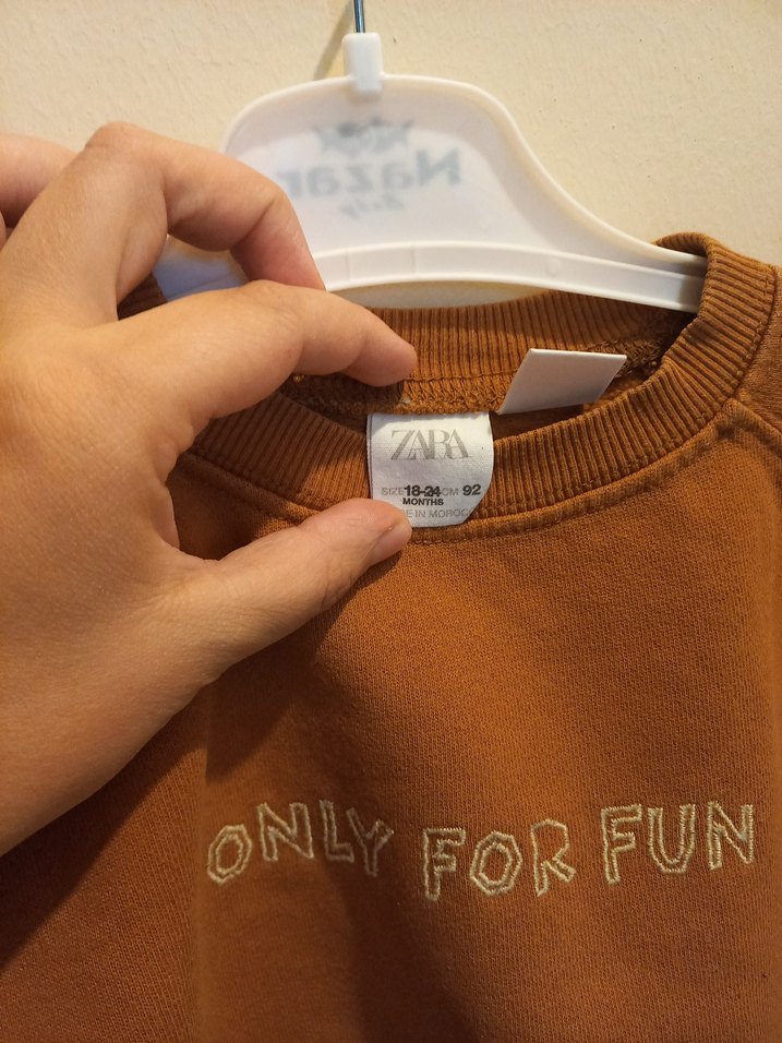 Kahverengi Erkek Çocuk Sweatshirt - Görsel 3