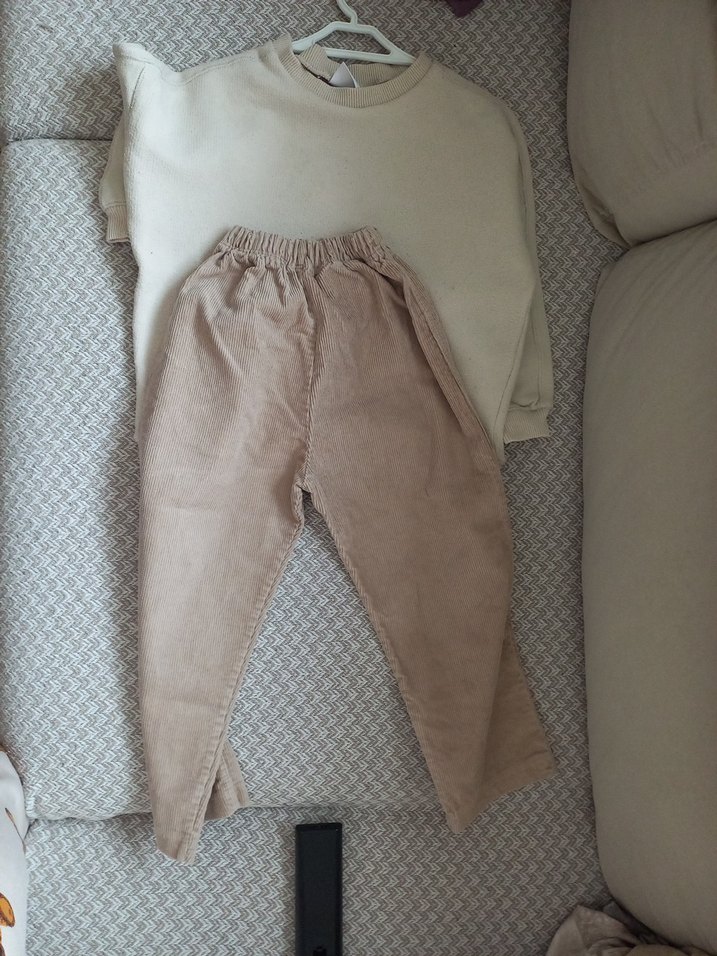 Bej ve Gri Bebek Erkek Takım - Görsel 4