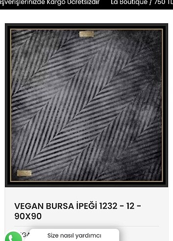 Vegan ipek esarp
