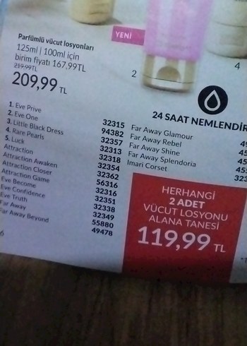Parfümlü Vücut Losyonları 125ml 5TANE FIYATIDIR