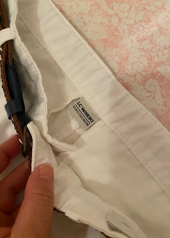 Beyaz Midi Normcore 13/14 yaş Kumaş Pantolon