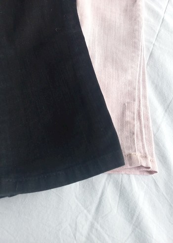 LC Waikiki Kız Çocuk Pastel Pembe ve Siyah Denim Pantolon