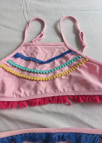 Penti Kız Çocuk Pembe Bohem Bağcıklı Bikini
