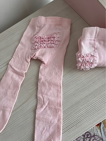 3-6 Ay Beden Kız bebek külotlu çorap