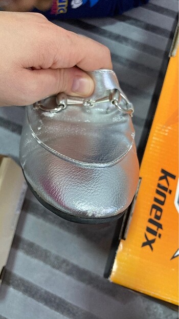 38 Beden gri Renk Loafer
