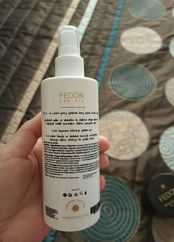  Beden Renk fedon bronzlastirici güneş kremi 