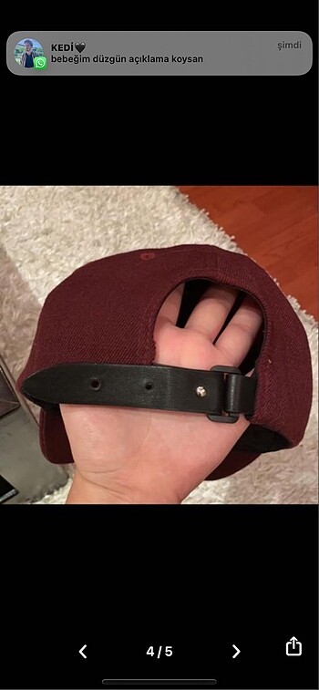  Beden bordo Renk Guess bordo şapka