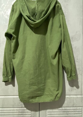 Yeşil Kapüşonlu Kadın Ceket - Görsel 3