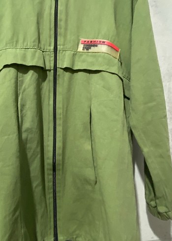 Yeşil Kapüşonlu Kadın Ceket - Görsel 2