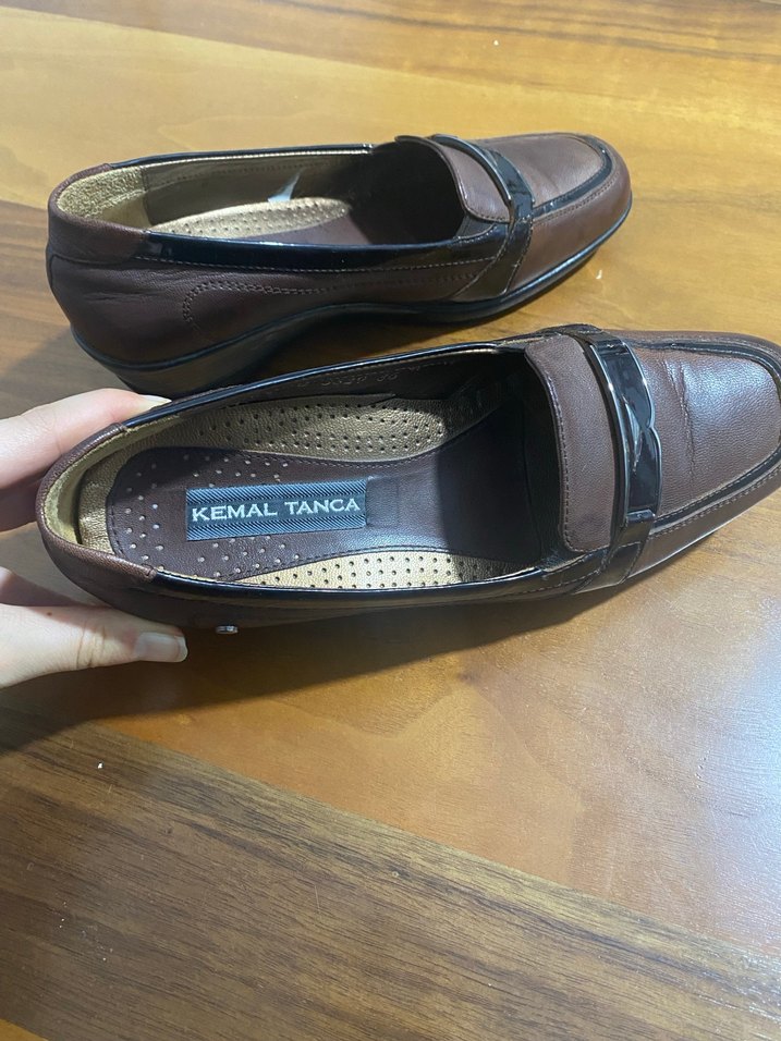 Kahverengi Kadın Klasik Dolgu Topuklu Ayakkabı - Görsel 2