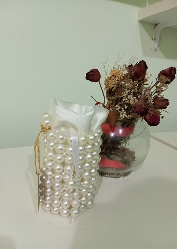 İNCİLİ ÇANTA - Görsel 2