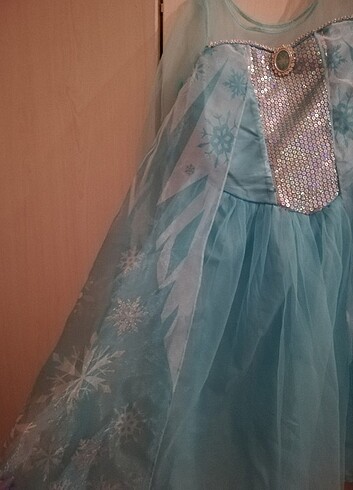 6 Yaş Beden mavi Renk H&M Disney Frozen Elsa Kostümü