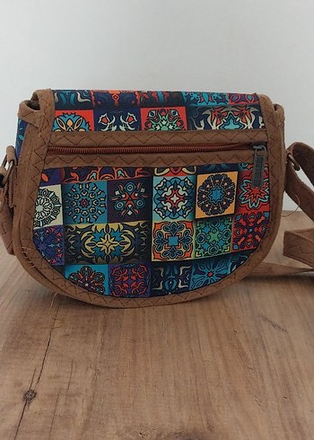 Renkli Baskılı Bohem Kadın Çanta - Görsel 2