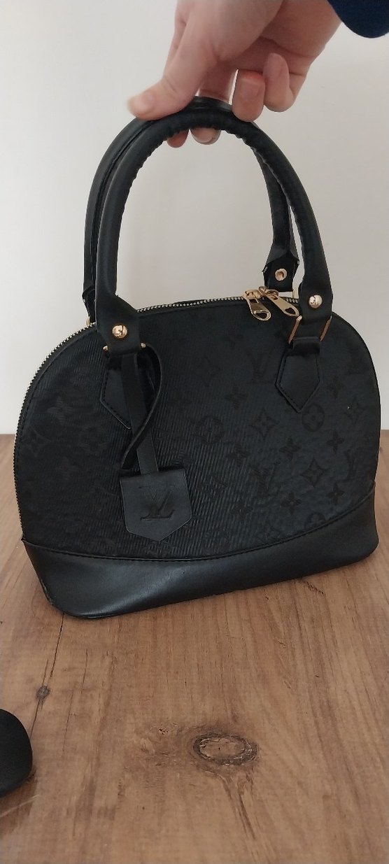 Klasik Siyah Deri Kadın Çanta - Görsel 2