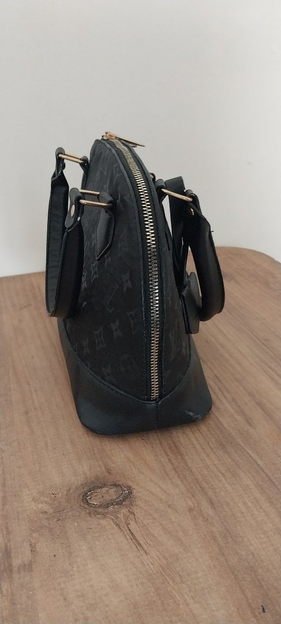 Klasik Siyah Deri Kadın Çanta - Görsel 3