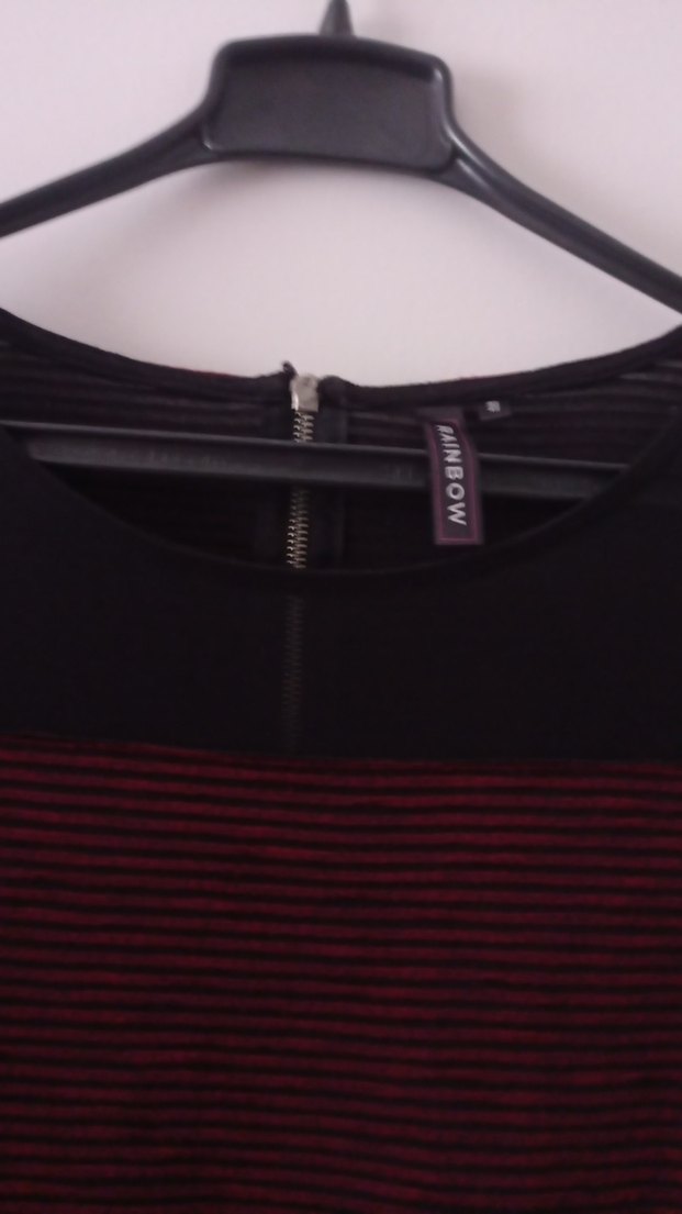 Bordo Kadın Triko Midi Abiye Elbise - Görsel 2