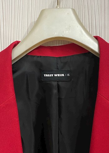 Koyu Kırmızı Düğmeli Kadın Blazer Ceket - Görsel 3