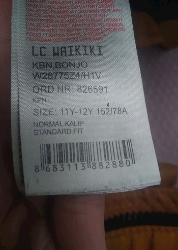 Kapüşonlu, Fermuarlı Erkek Çocuk hardal sarısı Ceket - Görsel 5